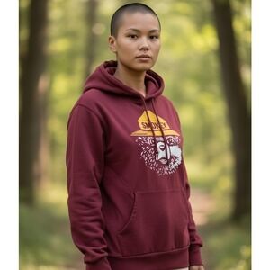 Sonoma Red Zip Up Sweater with Bear Design